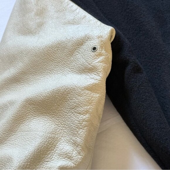 Vintage The Limited Unisex Varsity Jacket Leather Size M/L International Style - Picture 14 of 15